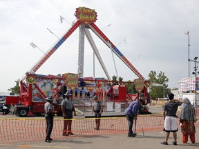 Quebec carnival owners say the accident at the Ohio State Fair should not scare fun seekers away from other carnivals. One man died and several others were injured Thursday in Columbus, Ohio when the Fire Ball ride, pictured here,  broke apart.