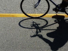 Maxime Denoncourt, a Montrealer and an avid cyclist, said "painting lines" isn't enough to ensure cyclist safety, especially next to trucks.