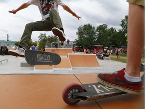 The skatepark in Mile End will include two distinct areas for skateboarders: a flat-ground, street-style park with ledges and rails, and a serpentine concrete pool.