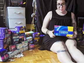 Montreal artist Tricia Robinson is selling prints through Etsy to raise money for pads and tampons for homeless women and trans men.