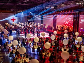 THEME COMES TO LIFE: Visionary artistic director Dick Walsh takes the "A Light in Darkness" theme next level at the Canadian Red Cross's Annual Fundraising Event.
