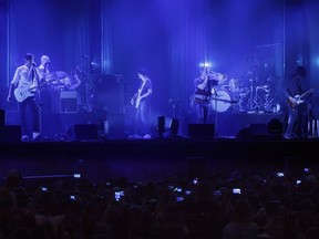 Radiohead performs during Osheaga in 2016.