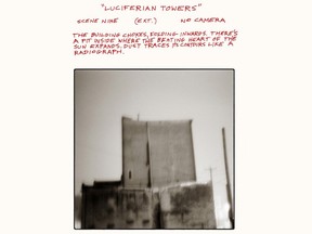 Art shared by Godspeed You! Black Emperor with the announcement of their new album Luciferian Towers.