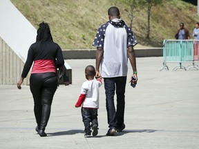 In Montreal, 2,388 asylum seekers are currently being housed in temporary shelters, including about 700 at the Olympic Stadium.