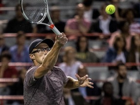 Peter Polansky has reached the second round of the Rogers Cup for the third time in his career.