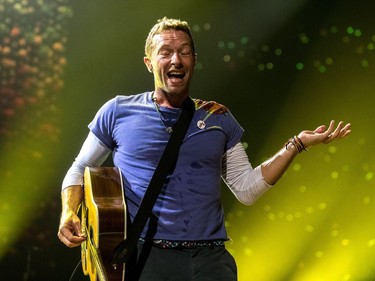 Coldplay lead singer Chris Martin entertained fans at the Bell Centre on Tuesday, August 8, 2017.