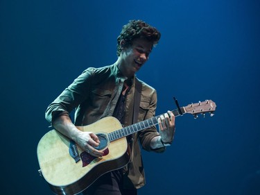 Shawn Mendes performs in concert at the Bell Centre in Montreal, Monday, August 14, 2017.