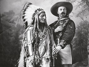 Sitting Bull and Buffalo Bill in Montreal in 1885.