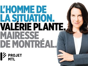Project Montréal's Valérie Laplante is campaigning to replace Mayor Denis Coderre on Nov. 5.