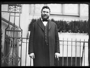 Rabbi Simon Glazier (shown in Kansas City, MO, between 1921 and 1923) ruffled many feathers when he was "chief rabbi of the United Orthodox Synagogues" in Montreal from 1907-1918.