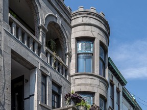 Artist Holly Friesen's apartment in St-Henri is on the second floor of a greystone triplex that looks out onto Sir George-Étienne Cartier Square.