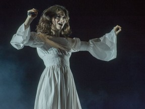 Lorde performs during the Osheaga Music and Arts Festival at Parc Jean-Drapeau in Montreal on Friday, August 4, 2017.