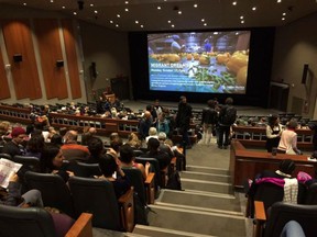 A Cinema Politica screening at Concordia University in Montreal.