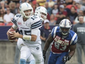 The Montreal Alouettes failed to produce a single point offensively Saturday in a league known for its wide-open offence.