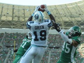 S.J. Green is the CFL's second-leading receiver this season, having caught 43 passes for 673 yards while scoring three touchdowns.