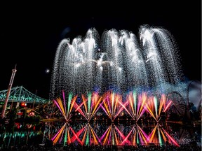 The fireworks display put on by England at La Ronde as part of L'International des Feux Loto-Québec on Saturday, July 29, 2017.