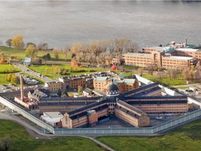 Statistics indicate there are a growing number of attempts to smuggle contraband into prisons with the use of drones. Above: Bordeaux Prison in Montreal.