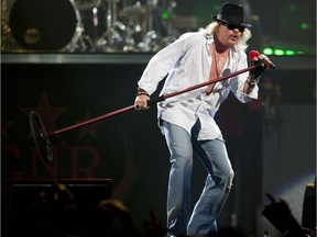 Axl Rose performs with Guns N' Roses at the Bell Centre in 2010. The Montreal Gazette refused the restrictions involved in photographing Saturday's Parc Jean-Drapeau concert.