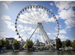 La Grande roue in Montreal's Old Port Friday, Sept. 1, 2017. Canada's highest observation wheel was built for Montreal's 375 birthday, opening behind schedule. (John Mahoney / MONTREAL GAZETTE)