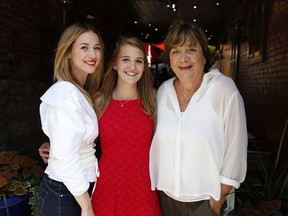 “Strong female protagonists are my trademark. ... Adolescence is also my trademark," says Léa Pool, right, whose film Et au pire, on se mariera centres on a 13-year-old girl (Sophie Nélisse, centre) who falls in love with an older man and is at odds with her single mom (Karine Vanasse, left).