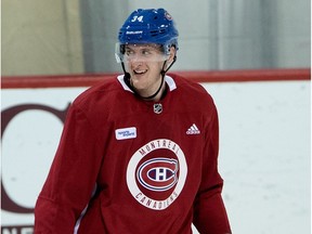 Mike McCarron, the Habs' 6-foot-6, 230-pound forward is obviously hoping to earn a spot with the team four years after the club selected him in the first round (25th overall) at the 2013 NHL Draft.