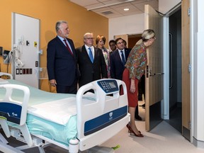 Inauguration of Phase Two of the CHUM super hospital in Montreal, on Sunday, Sept. 17, 2017. A slew of dignitaries, including Quebec Premier Philippe Couillard were on hand to meet the press.