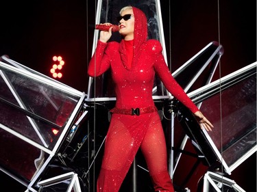 Katy Perry performs the opening concert of her Witness: The Tour at the Bell Centre in Montreal on Tuesday September 19, 2017.