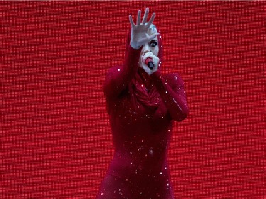 Katy Perry performs the opening concert of her Witness: The Tour at the Bell Centre in Montreal on Tuesday September 19, 2017.