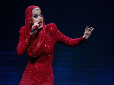 Katy Perry performs the opening concert of her Witness: The Tour at the Bell Centre in Montreal on Tuesday September 19, 2017.