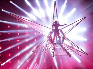 Katy Perry performs the opening concert of her Witness: The Tour at the Bell Centre in Montreal on Tuesday September 19, 2017.