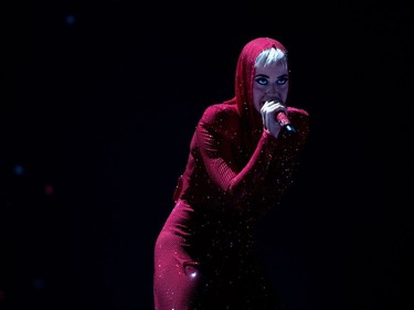 Katy Perry performs the opening concert of her Witness: The Tour at the Bell Centre in Montreal on Tuesday September 19, 2017.