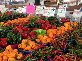 Peppers are in season at the Jean Talon market on September 22, 2017.
Jason Magder