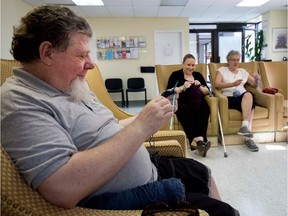 Gilles Chiasson founded a knitting group in the hope of not only protecting homeless people from the elements, but of showing them that somebody cares.