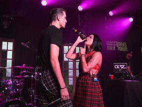 Bud Light Dive Bar Tour And Gerry's Pop Up Shop In New Orleans With G-Eazy And Friends

NEW ORLEANS, LA - AUGUST 30:  G-Eazy (L) surprises fans at Blue Nile on August 30, 2017 in New Orleans, Louisiana, with an intimate performance of his new album, joined by musical friend Halsey.  (Photo by Erika Goldring/Getty Images for Bud Light) ORG XMIT: 775031594

.
Erika Goldring, Getty Images for Bud Light