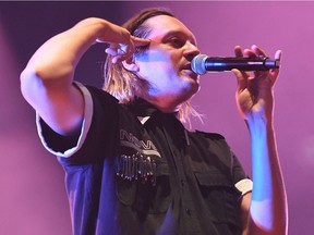 FRANCE-MUSIC-ARTS-FESTIVAL

Canadian band Arcade Fire's singer Win Butler performs on the third day of the 26th edition of the "Vieilles Charrues" music festival in Carhaix-Plouguer, western France, on July 15, 2017.  / AFP PHOTO / FRED TANNEAUFRED TANNEAU/AFP/Getty Images
FRED TANNEAU, AFP/Getty Images