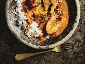 In her eighth cookbook, I Love India, Anjum Anand shares her father's fish curry recipe. (Image courtesy Quadrille/Raincoast).