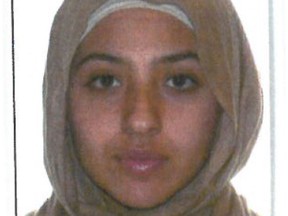 Montreal terrorism suspect Sabrine Djermane. One of her sisters has been issued a summons alleging she obstructed justice. Credit: court files.