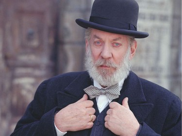 Donald Sutherland as Adam Czernaikow in the NBC miniseries Uprising.