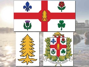 Montreal city hall has incorporated a white pine onto its municipal flag to represent the First Nations peoples.