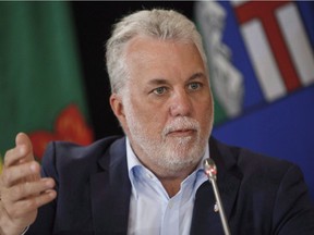 Premier Philippe Couillard categorically ruled out restricting francophone students to French CEGEPS.