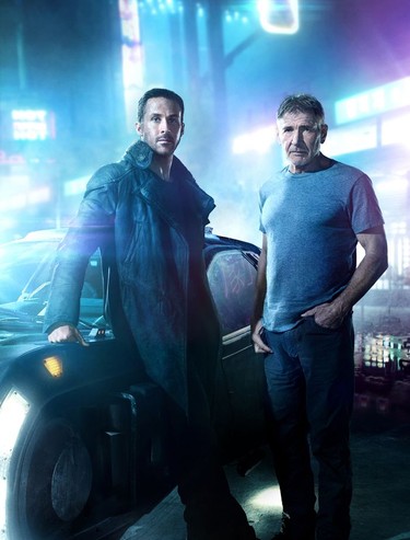 Is Harrison Ford's Deckard (right) a replicant? Is Ryan Gosling's K? "What interested me is the question itself," Blade Runner 2049 director Denis Villeneuve demurred to the L.A. Times in July. "... their paranoia, I think is more interesting than the answer." (Courtesy of WENN)