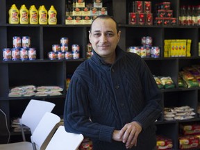 Iadh Hamri at his place of business in St-Léonard. "Life is very difficult for business owners, very difficult," he says.