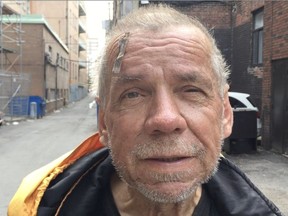Arthur Taratula has been on the streets for decades but remains hopeful he can turn things around. Christopher Curtis/Montreal Gazette
