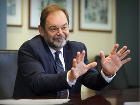 Coalition Montréal mayoral candidate Jean Fortier meets with the Montreal Gazette editorial board on Wednesday, Oct. 11, 2017.