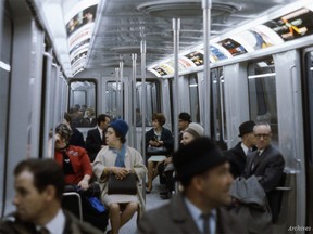 The official opening of Montreal's Metro system on Oct. 14, 1966.