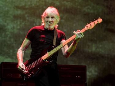 Roger Waters performs at the Bell Centre in Montreal on Monday October 16, 2017.