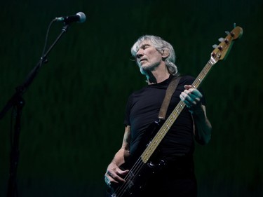 Roger Waters performs at the Bell Centre in Montreal on Monday October 16, 2017.