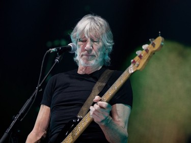 Roger Waters performs at the Bell Centre in Montreal on Monday October 16, 2017.