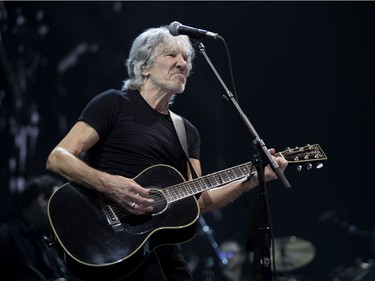 Roger Waters performs at the Bell Centre in Montreal on Monday October 16, 2017.