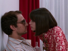 Louis Garrel plays Jean-Luc Godard and Stacy Martin is Godard's muse Anne Wiazemsky in Michel Hazanavicius's film Le redoutable.